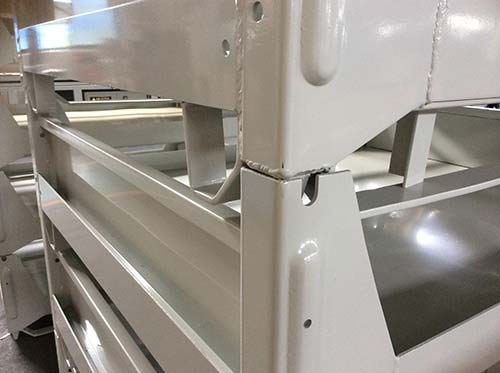 折叠金属周转箱堆垛脚